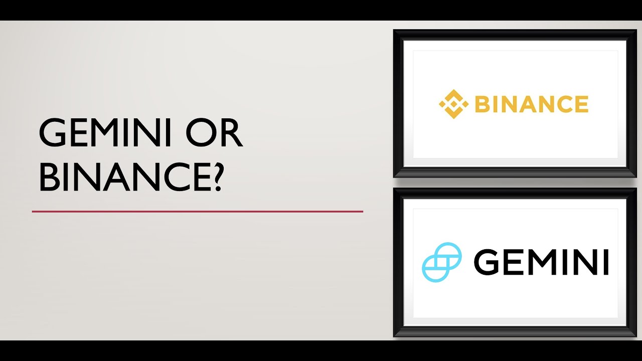 Gemini vs Binance (Comparison)
