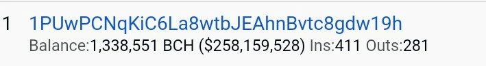 13 million BCH