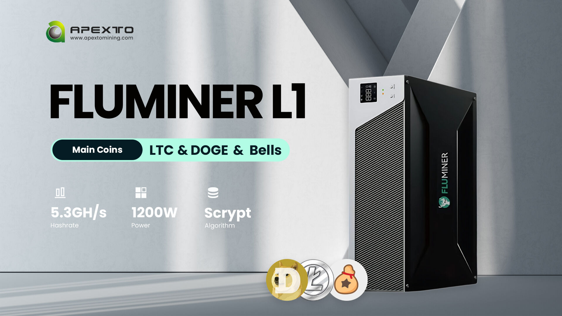 Fluminer L1 Review: High-Performance 5.3GH/s Dogecoin and Litecoin Miner