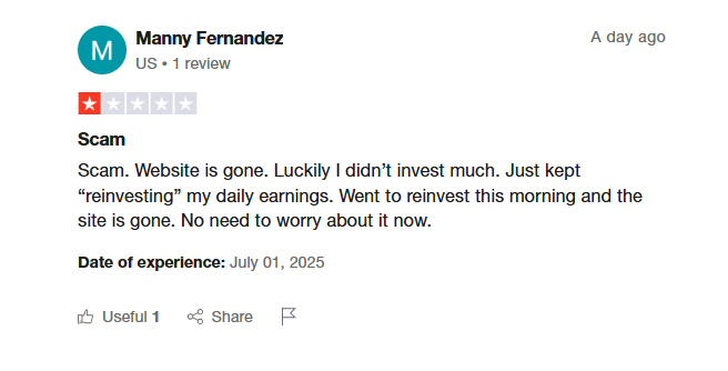 Nebumine shutdown Trustpilot review 2